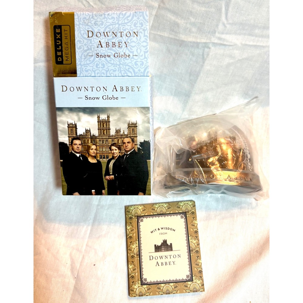 Downton Abbey Deluxe Mega Kit Snow Globe and‎ Wit & Wisdom Book Set 2014
